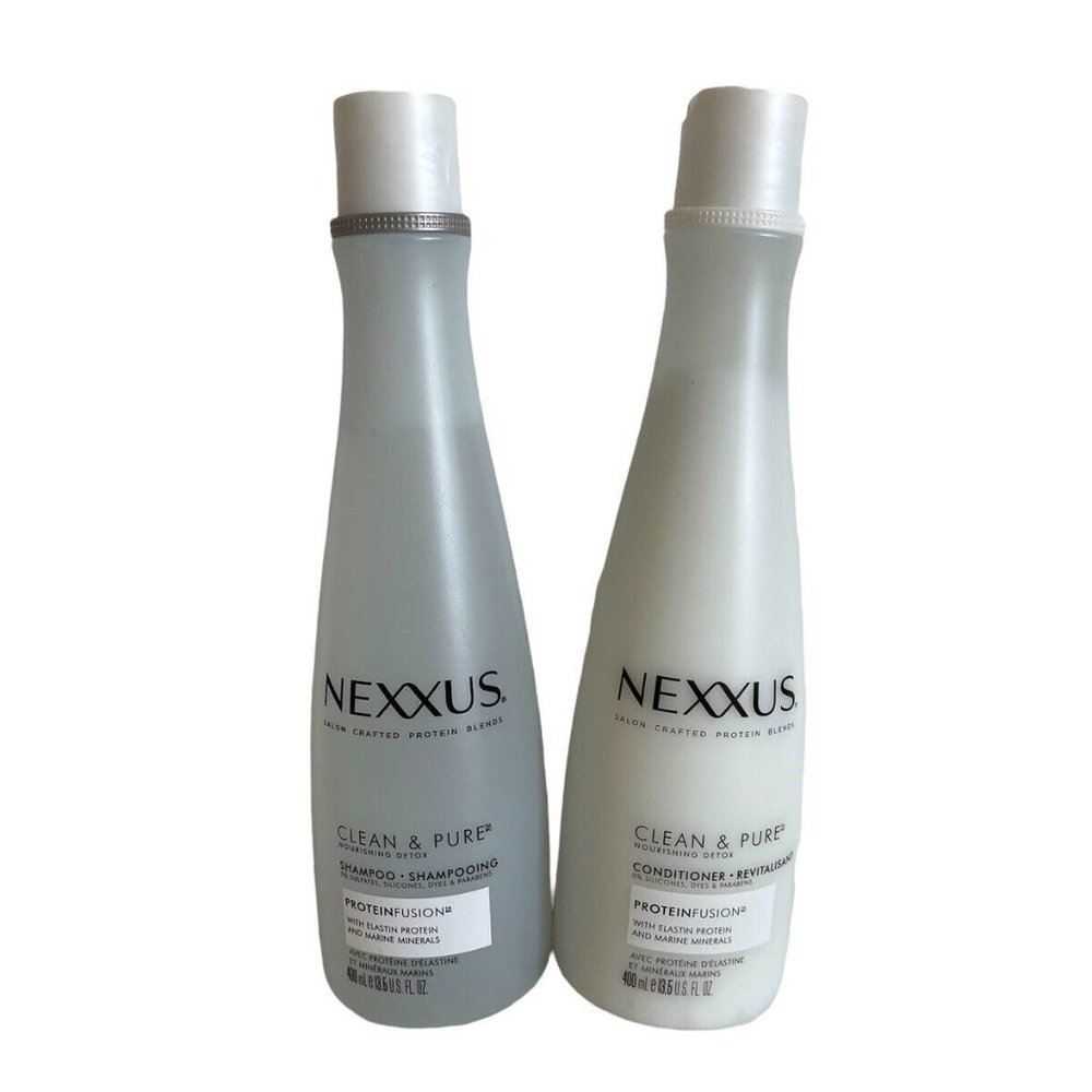 Nexxus Clean & Pure Shampoo and Conditioner 13.5 oz each bottle